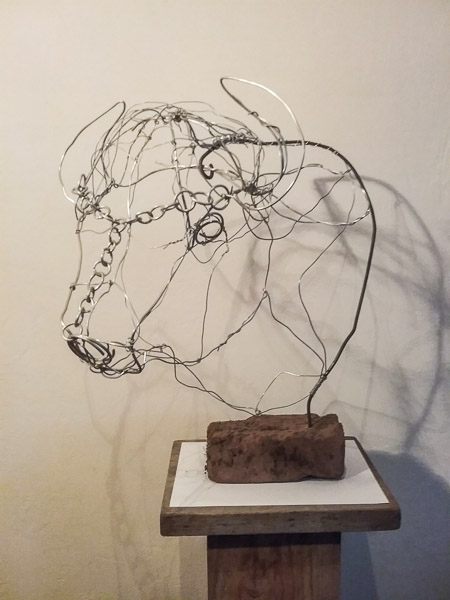 Stier - ijzerdraad