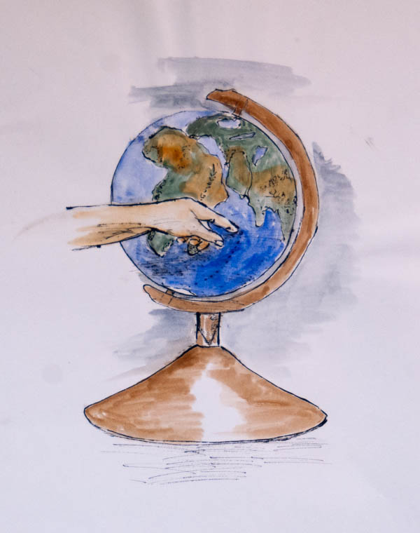 Illustratie uit Het Grote Avontuur van Maudje en Bubbels - De Sneeuwman