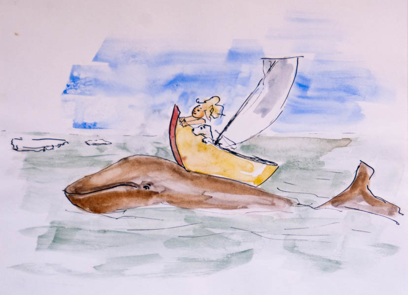 Illustratie uit Het Grote Avontuur van Maudje en Bubbels - De Sneeuwman