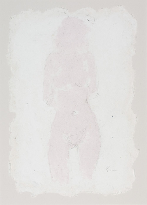 Suzanne - roze in witte pulp en potlood