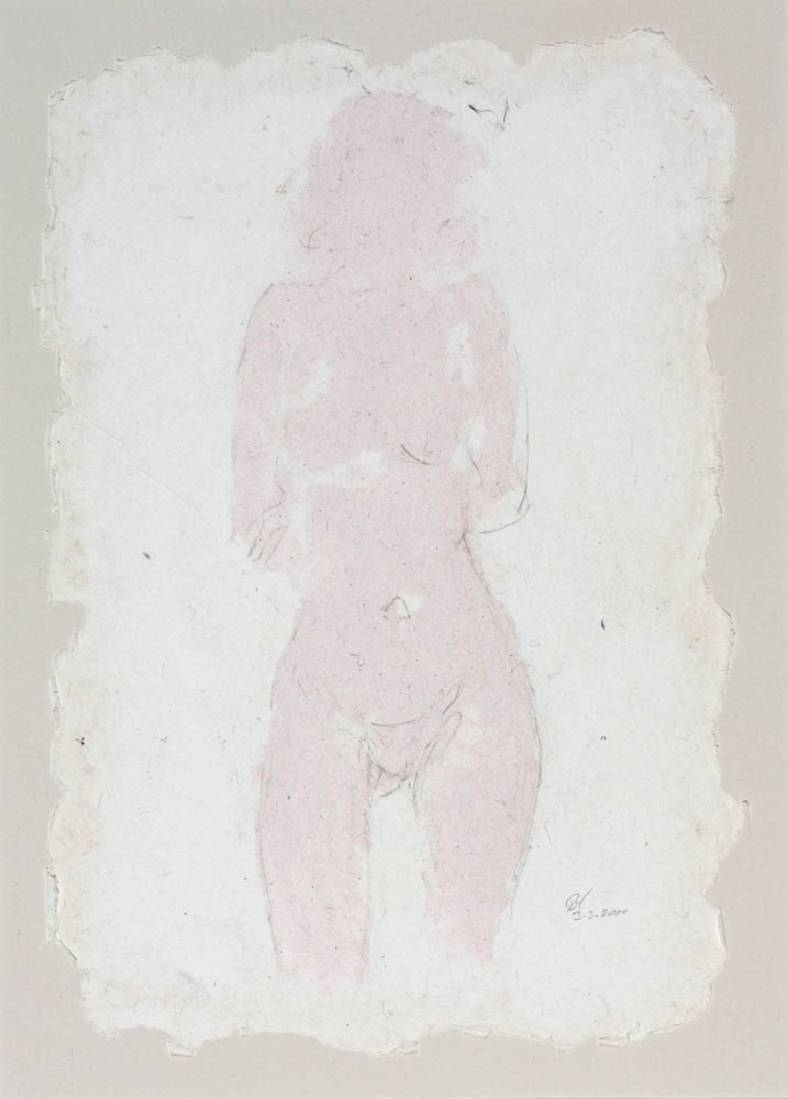 Sasha - roze in witte pulp en potlood